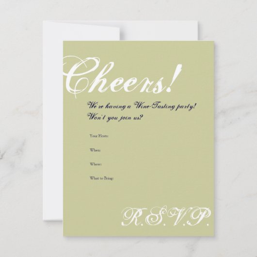 ワインタasting招待状 招待状 (裏面)