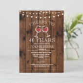 ワインチェアーズ 木製 バースデーパーティー 招待状 (スタンド正面)