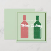 ワインチェックのご招待 招待状 (正面/裏面)