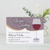 ワインチェックカップル ブライダルシャワー 招待状 (スタンド正面)