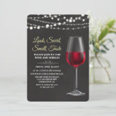 ワインチェックパーティー 黒板 招待状 (スタンド正面)