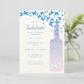 ワインチェック バチェロレッテ ウィークエンド 蝶々 青 招待状 (スタンド正面)