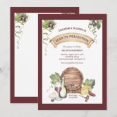 ワインチェック 招待状 (正面/裏面)