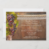 ワインチェームの結婚式後パーティーのみ招待状 招待状 (正面)