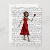 ワインチンパンジー ポストカード (正面/裏面)