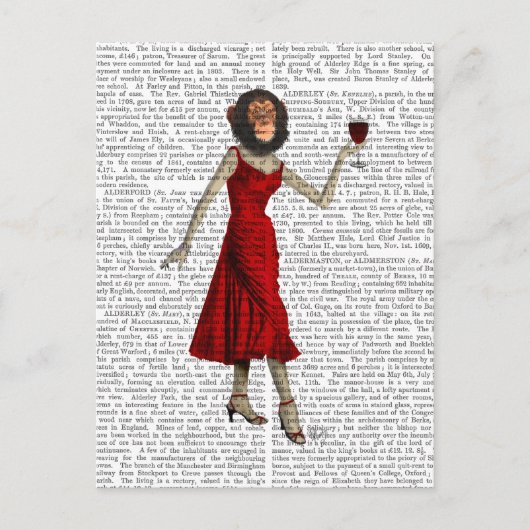 ワインチンパンジー ポストカード (正面)