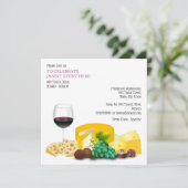 ワインチーズカクテルパーティー 招待状 (スタンド正面)