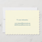 ワインチーズテイスティングカクテルパーティースチルトンブルー 招待状 (裏面)