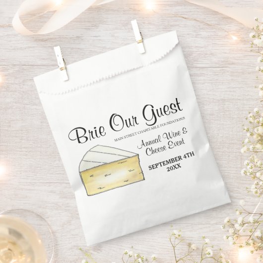 ワインチーズテイスティングカクテルパーティーブリーウアーゲスト フェイバーバッグ (クリップ留めされた状態)