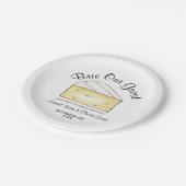 ワインチーズテイスティングカクテルパーティーブリーウアーゲスト ペーパープレート (アングル)