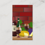 ワインチーズテーブルシーンフードレストライタリアンン 名刺 (裏面)