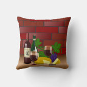 ワインチーズテーブルシーン クッション (裏面)