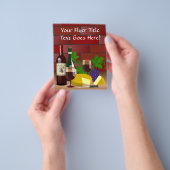 ワインチーズテーブルシーン チラシ (手)