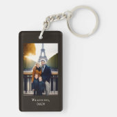 ワインチーズフォト最高のパパEver キーホルダー (裏面)