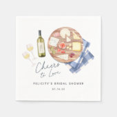 ワインチーズボード ラブ・トゥ・チアーズ スタンダードカクテルナプキン (正面)