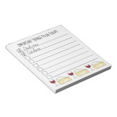 ワインチーズリストを飲む食べ重要なこと ノートパッド (アングル)