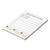 ワインチーズリストを飲む食べ重要なこと ノートパッド (回転)