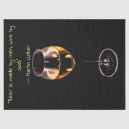 ワインティッシュペーパーと引用文Martin Lutherから 薄葉紙