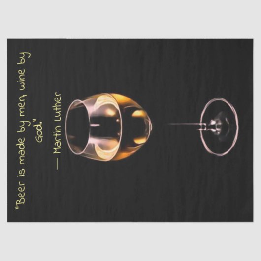 ワインティッシュペーパーと引用文Martin Lutherから 薄葉紙 (正面)