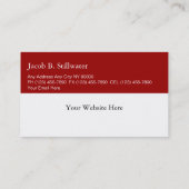 ワインテイスティングの評論家の名刺 名刺 (裏面)