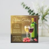 ワインテイスティングカクテルパーティの招待状 (スタンド正面)