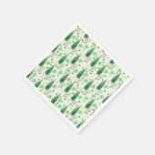 ワインテイスティングシャルドネボトルズグラスフローラ スタンダードカクテルナプキン (角)