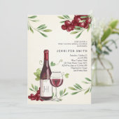 ワインテイスティングシャワー招待状ワイナリーカントリーバーン 招待状 (スタンド正面)