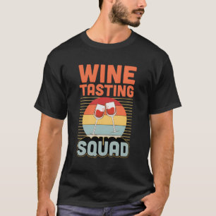 ワインテイスティングスクワッドスタイルワイナリーツアー Tシャツ