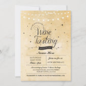 ワインテイスティングバースデー素朴タパーティー任意の年齢招待状 招待状 (正面)