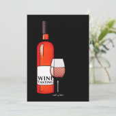 ワインテイスティングパーティの招待状 招待状 (スタンド正面)