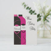 ワインテイスティングパーティの招待状 招待状 (スタンド正面)