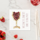 ワインテイスティングパーティーカスタムナプキンス スタンダードカクテルナプキン (インサイチュ)