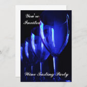ワインテイスティングパーティー 招待状 (正面/裏面)