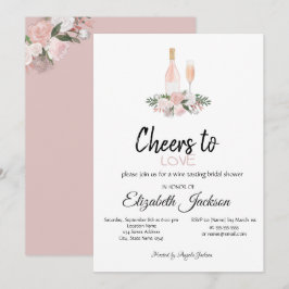 ワインテイスティングブルゴーニュフラワーズブライダルシャワーインヴィータ 招待状