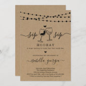 ワインテイスティングリタイアメントパーティー 招待状 (正面/裏面)