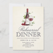 ワインテイスティングリハーサルディナー招待状国 招待状 (正面)