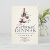 ワインテイスティングリハーサルディナー招待状国 招待状 (スタンド正面)