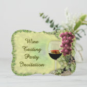 ワインテイスティング招待状 招待状 (スタンド正面)