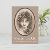 ワインテイスティング招待状 招待状 (スタンド正面)