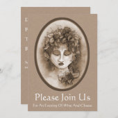 ワインテイスティング招待状 招待状 (正面/裏面)