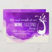 ワインテイスティング2招待状 招待状 (正面/裏面)