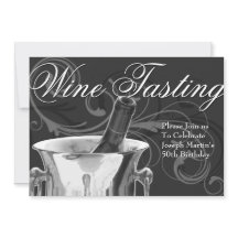 ワインテイスティング50歳の誕生日パーテエレガントィー