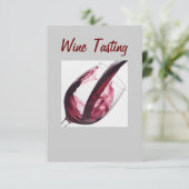 「ワインテイスティング」招待状 招待状 (スタンド正面)