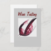 「ワインテイスティング」招待状 招待状 (正面/裏面)