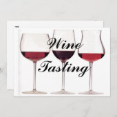 ワインテイストイベント招待状個人用 招待状 (正面/裏面)