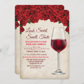 ワインテイストパーティーヴィンテージ招待状 招待状 (正面/裏面)