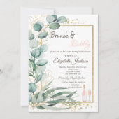 ワインテイストユーカリプトゥスブランチ&バブリー 招待状 (正面)