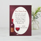 ワインテエレガントイスティングパーティの招待状 招待状 (スタンド正面)