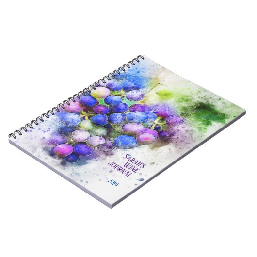 ワインテーマスチルLIfe/ワイパーソナライズされたンジャーナル ノートブック (左側)