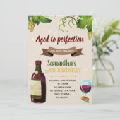 ワインテーマパーティーの招待 招待状 (スタンド正面)